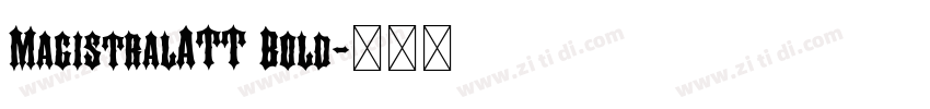 MagistralATT Bold字体转换